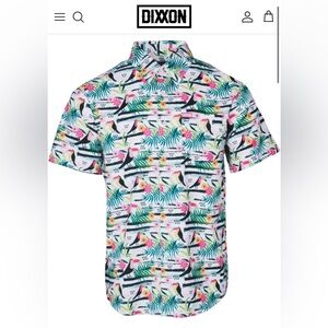 Dixxon Men’s Party Polo Button Up - Jungle Party